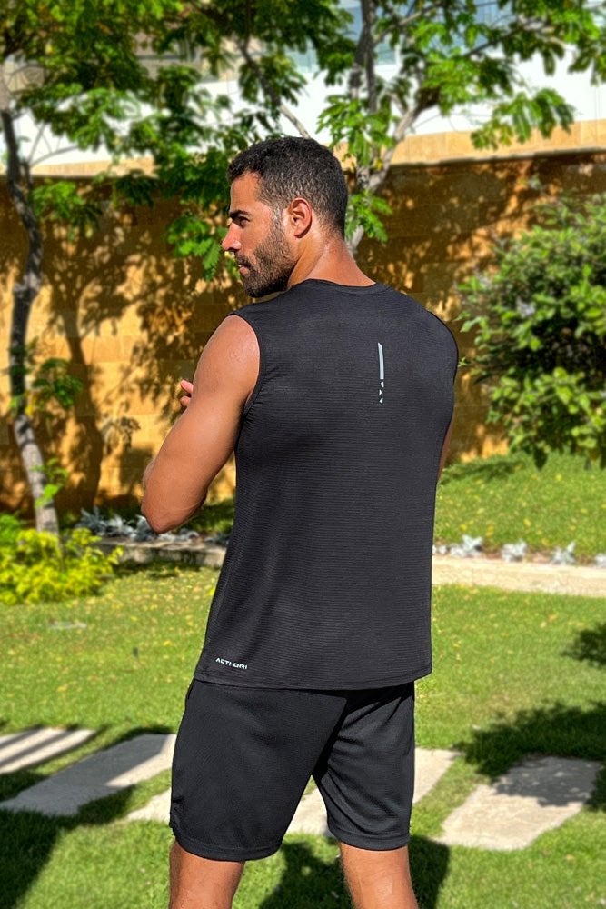 SIGMA FIT Black Sleeveless Nimble Tee - Image 3